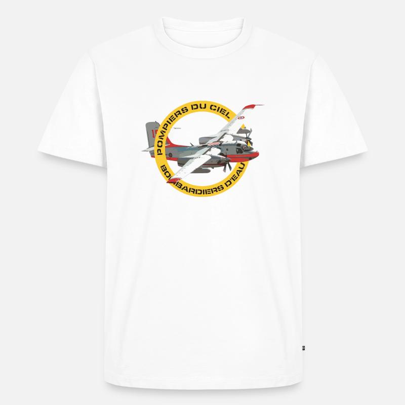 Wasserbomber-Tracker - Männer Premium Bio T-Shirt - Weiß