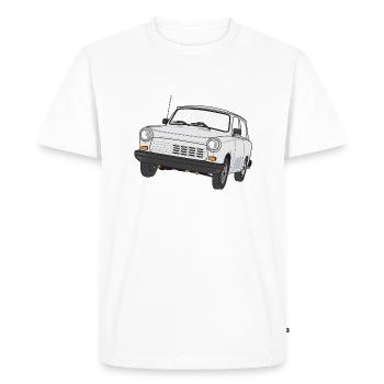 1.1 Universal - Men's Premium Organic T-Shirt - white - Front - Nico (187cm)