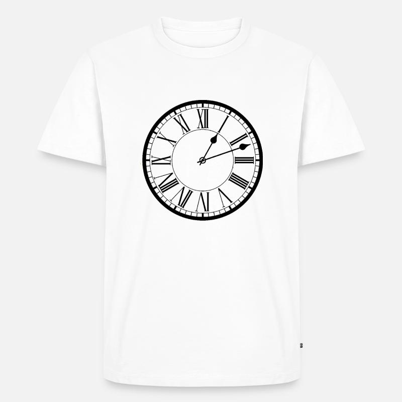 ACAB CLOCK 19 - Männer Premium Bio T-Shirt - Weiß