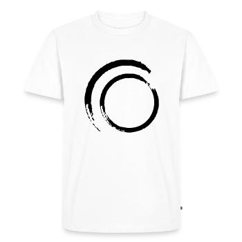 Cercle - T-shirt Premium bio Homme - blanc - Devant - Nico (187cm)