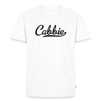 Chauffeur de taxi - T-shirt Premium bio Homme - blanc - Devant - Nico (187cm)