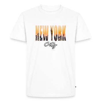 ville de New York - T-shirt Premium bio Homme - blanc - Devant - Nico (187cm)