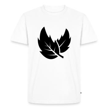 Feuille 28 - T-shirt Premium bio Homme - blanc - Devant - Nico (187cm)