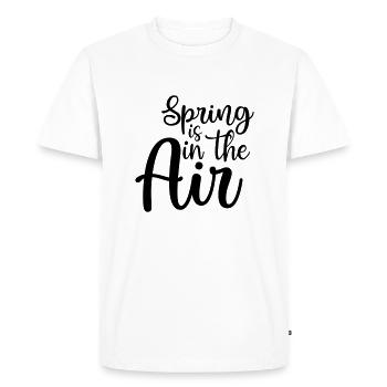 18 spring is in the air - Men's Premium Organic T-Shirt - white - Front - Nico (187cm)