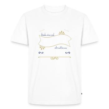 Cadeau Pâtisserie Cadeau Geek Pâtisserie Heureuse Chrétiens - T-shirt Premium bio Homme - blanc - Devant - Nico (187cm)