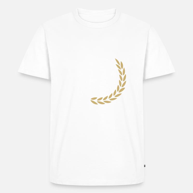Lohnunternehmen Logo - Männer Premium Bio T-Shirt - Weiß