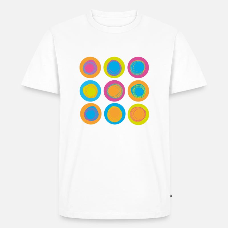 dotdotdot - Männer Premium Bio T-Shirt - Weiß