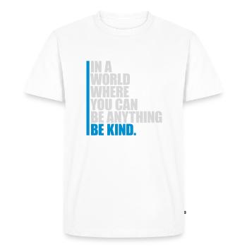 Vous pouvez être gentil - T-shirt Premium bio Homme - blanc - Devant - Nico (187cm)