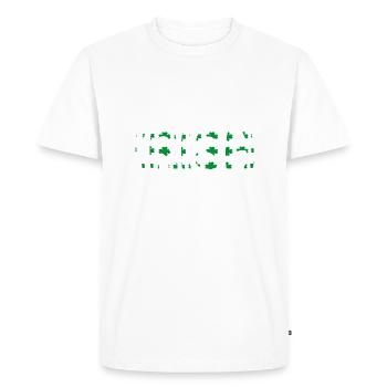 100% irlandais aujourd’hui seulement - T-shirt Premium bio Homme - blanc - Devant - Nico (187cm)