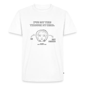 Design drôle et non réfléchi / dictons drôles - T-shirt Premium bio Homme - blanc - Devant - Nico (187cm)