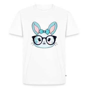 Mina the rabbit - Men's Premium Organic T-Shirt - white - Front - Nico (187cm)