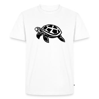 Tortoise - Men's Premium Organic T-Shirt - white - Front - Nico (187cm)