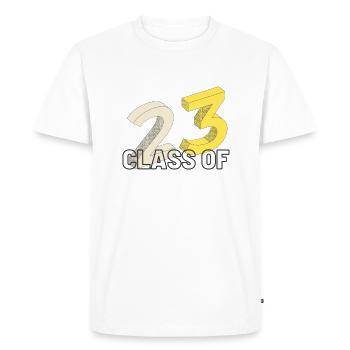 23 CLASS OF - T-shirt Premium bio Homme - blanc - Devant - Nico (187cm)