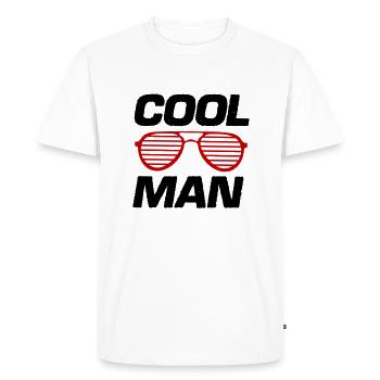 homme cool - T-shirt Premium bio Homme - blanc - Devant - Nico (187cm)