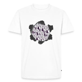 Beard Beach Holiday Gift Idea Bodybuilder Present - Men's Premium Organic T-Shirt - white - Front - Nico (187cm)