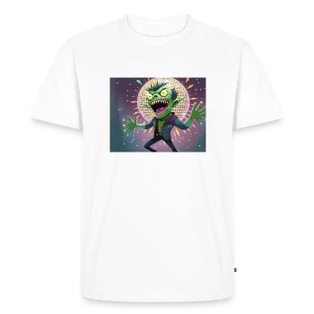 Drunkenstein’s Monster Halloween funny pun - Men's Premium Organic T-Shirt - white - Front - Nico (187cm)