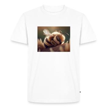 Animaux mignons en hibernation – tortue - T-shirt Premium bio Homme - blanc - Devant - Nico (187cm)