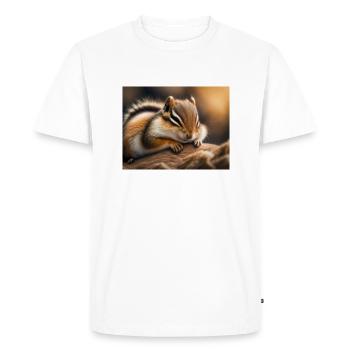 Animaux mignons en hibernation – tamia - T-shirt Premium bio Homme - blanc - Devant - Nico (187cm)