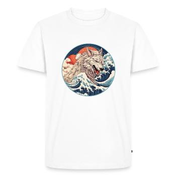 Sea Wolf Japan - Men's Premium Organic T-Shirt - white - Front - Nico (187cm)