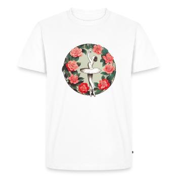 Ballerine - T-shirt Premium bio Homme - blanc - Devant - Nico (187cm)