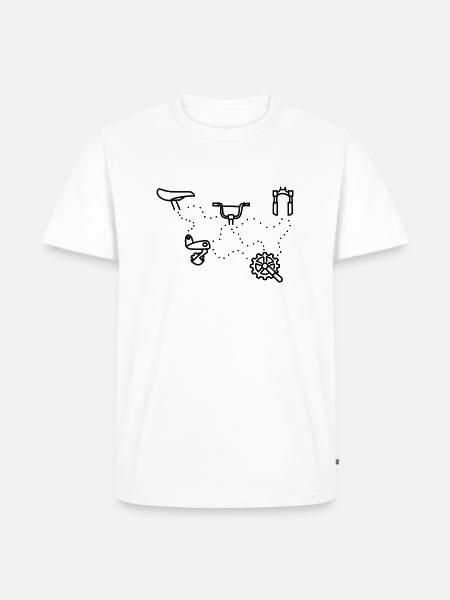 Bicycle - Men's Premium Organic T-Shirt - white