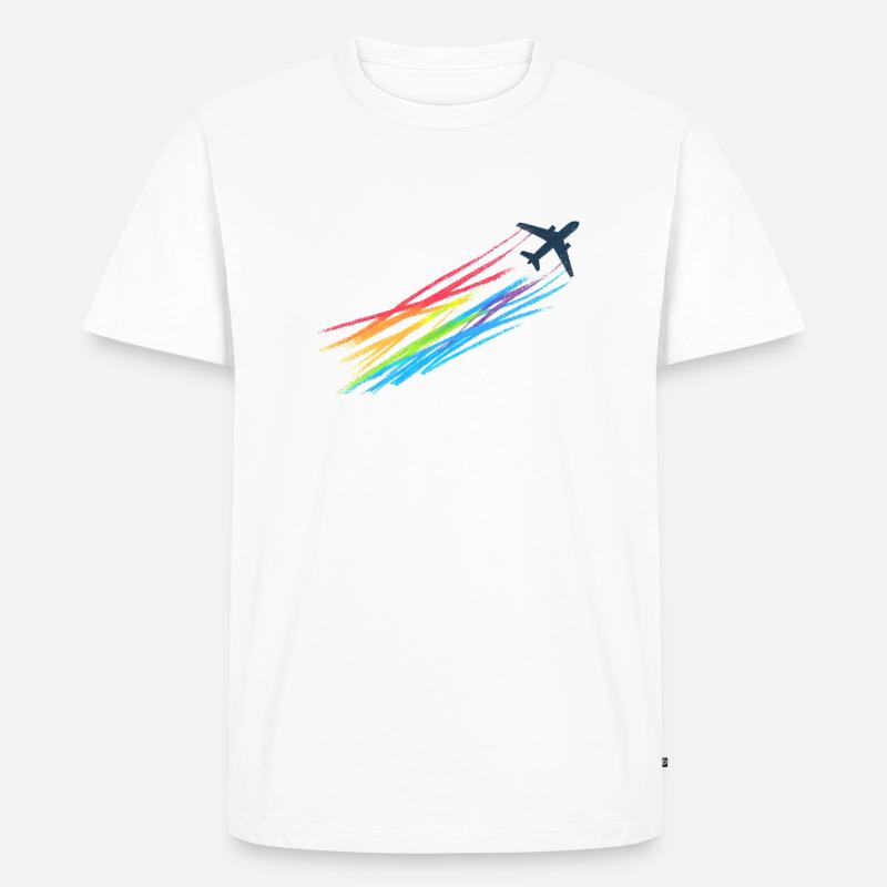 Rainbow Machine - Männer Premium Bio T-Shirt - Weiß