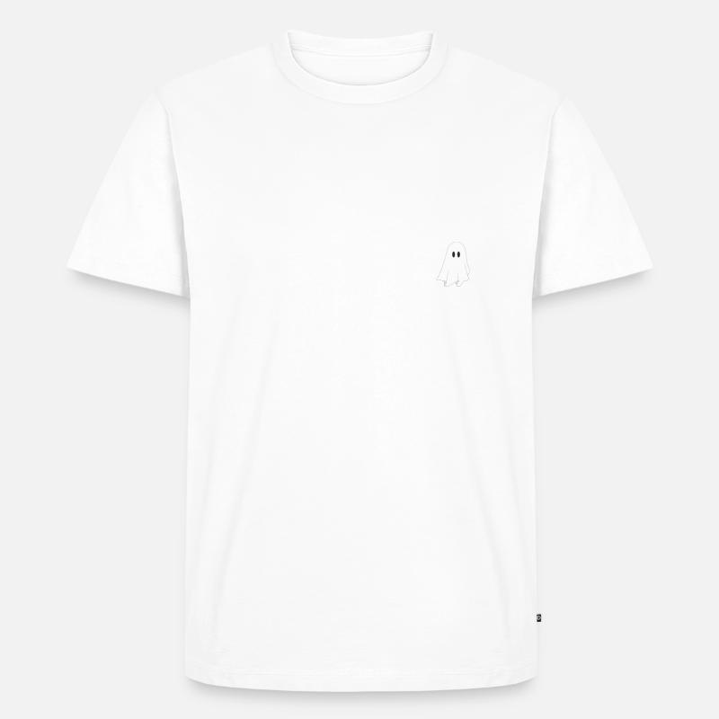 Future Ghost - Männer Premium Bio T-Shirt - Weiß