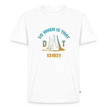 DT 131021 - Men's Premium Organic T-Shirt - white - Front - Nico (187cm)