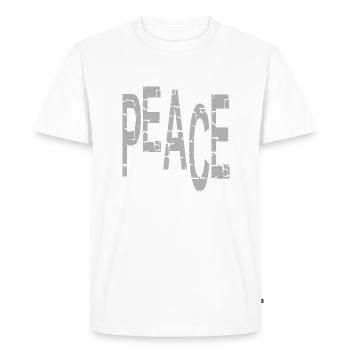 Peace - T-shirt Premium bio Homme - blanc - Devant - Nico (187cm)