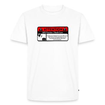 véhicule - T-shirt Premium bio Homme - blanc - Devant - Nico (187cm)