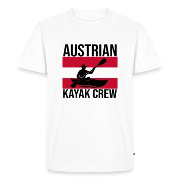 Chemise autrichienne Kayak Crew Kajak - T-shirt Premium bio Homme - blanc - Devant - Nico (187cm)