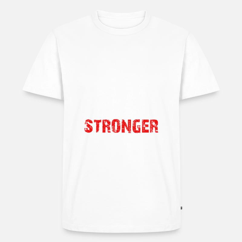Come Back Stronger - Männer Premium Bio T-Shirt - Weiß