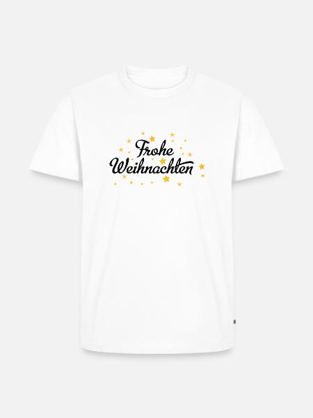 Frohe Weihnachten - Männer Premium Bio T-Shirt - Weiß