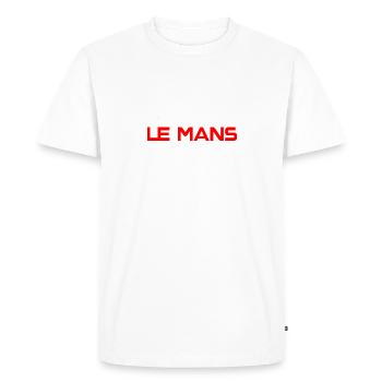Racing Car - Men's Premium Organic T-Shirt - white - Front - Nico (187cm)