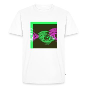 Pop Art - T-shirt Premium bio Homme - blanc - Devant - Nico (187cm)