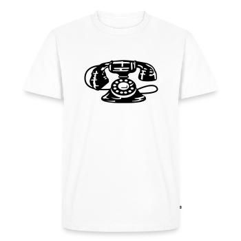 Altes Handy - Männer Premium Bio T-Shirt - Weiß - Vorne - Nico (187cm)