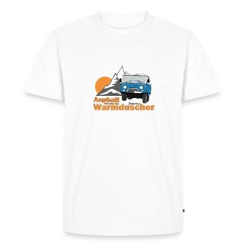 UAZ - Asphalt is something for hot showerers - Men's Premium Organic T-Shirt - white - Front - Nico (187cm)