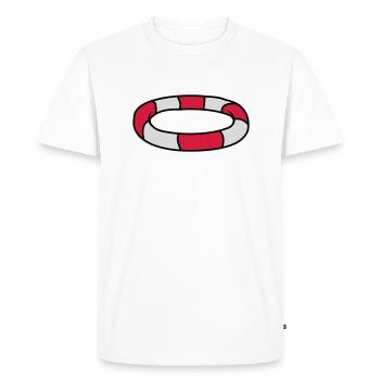 Conception du logo Lifebuoy - T-shirt Premium bio Homme - blanc - Devant - Nico (187cm)