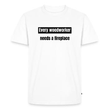 amateurs arboriculture syndicat charpentier arboriculteurs - T-shirt Premium bio Homme - blanc - Devant - Nico (187cm)