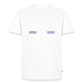 emploi amateurs un charpentiers prière tshirts logging - T-shirt Premium bio Homme - blanc - Devant - Nico (187cm)