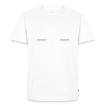 charpentier travail tshirts syndicat charpentier tshirts - T-shirt Premium bio Homme - blanc - Devant - Nico (187cm)