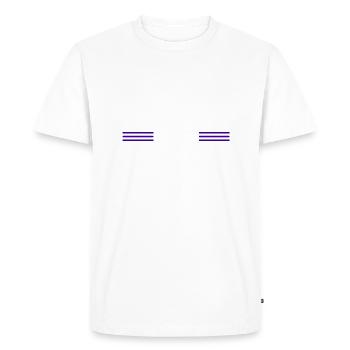 casque de sécurité love axes - T-shirt Premium bio Homme - blanc - Devant - Nico (187cm)
