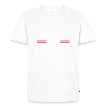 funny woodworking daddesign - Men's Premium Organic T-Shirt - white - Front - Nico (187cm)