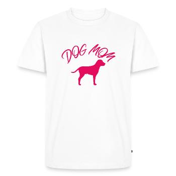 Maman chien - T-shirt Premium bio Homme - blanc - Devant - Nico (187cm)