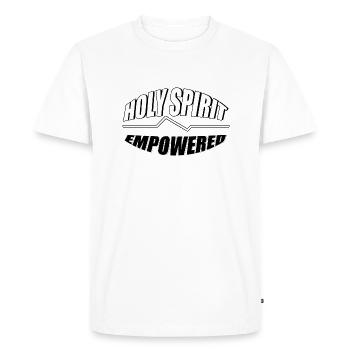 Holy Spirit Empowered - Men's Premium Organic T-Shirt - white - Front - Nico (187cm)
