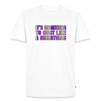 Fairy Tail Funny Bodybuilder Computer Quote Beach - Men's Premium Organic T-Shirt - white - Front - Nico (187cm)