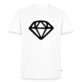 oxy2My - T-shirt Premium bio Homme - blanc - Devant - Nico (187cm)