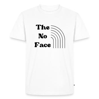 Sans visage forme - T-shirt Premium bio Homme - blanc - Devant - Nico (187cm)