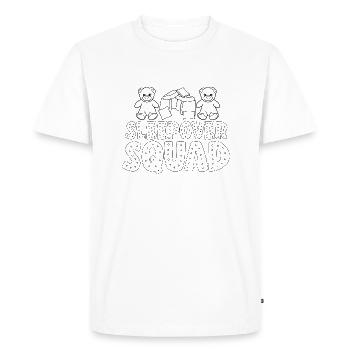 Soirée pyjama pyjama soirée pyjama - T-shirt Premium bio Homme - blanc - Devant - Nico (187cm)