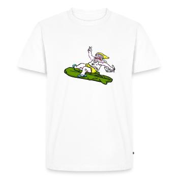Fatboy - Men's Premium Organic T-Shirt - white - Front - Nico (187cm)